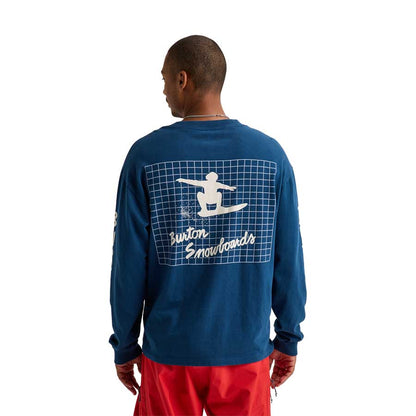 Burton Men's 50/50 80's Squared LS T-Shirt Selvedge Blue LTD 2027