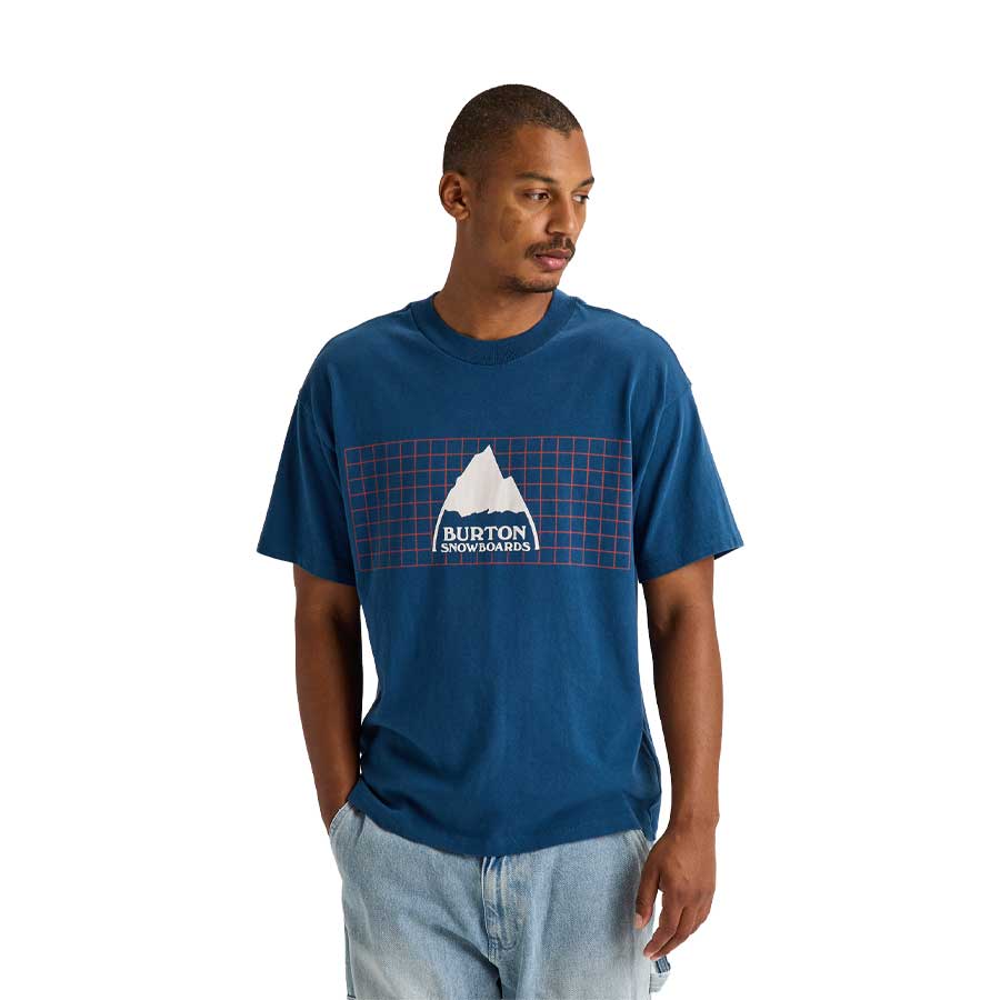 Burton Men's 50/50 80's Squared T-Shirt Selvedge Blue LTD 2027