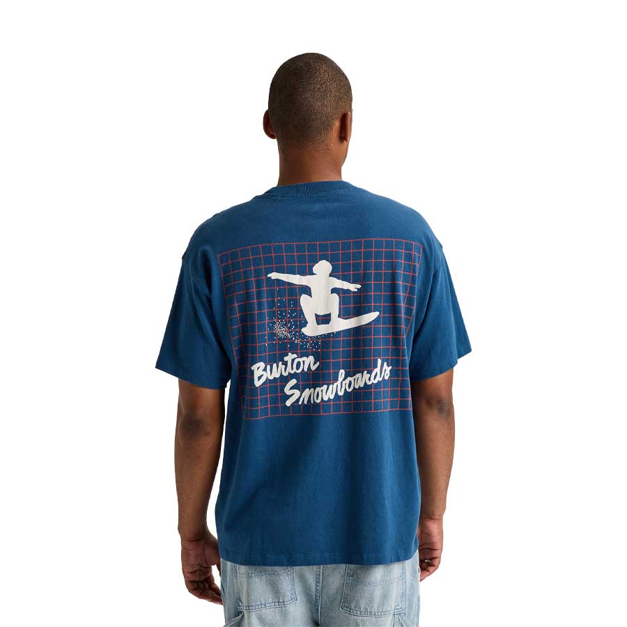 Burton Men's 50/50 80's Squared T-Shirt Selvedge Blue LTD 2027