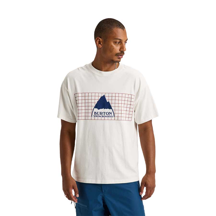 Burton Men's 50/50 80's Squared T-Shirt Stout White LTD 2027