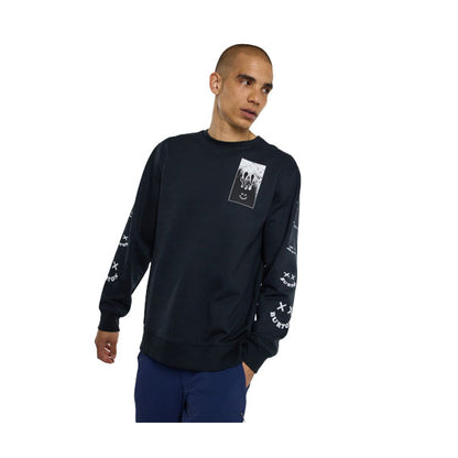 Burton Men's Skeleton Key 24 Fleece Crewneck True Black 2024