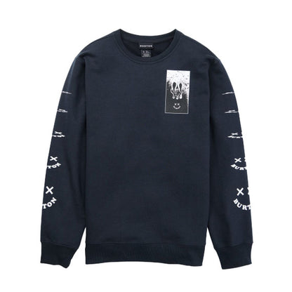 Burton Men's Skeleton Key 24 Fleece Crewneck True Black 2024