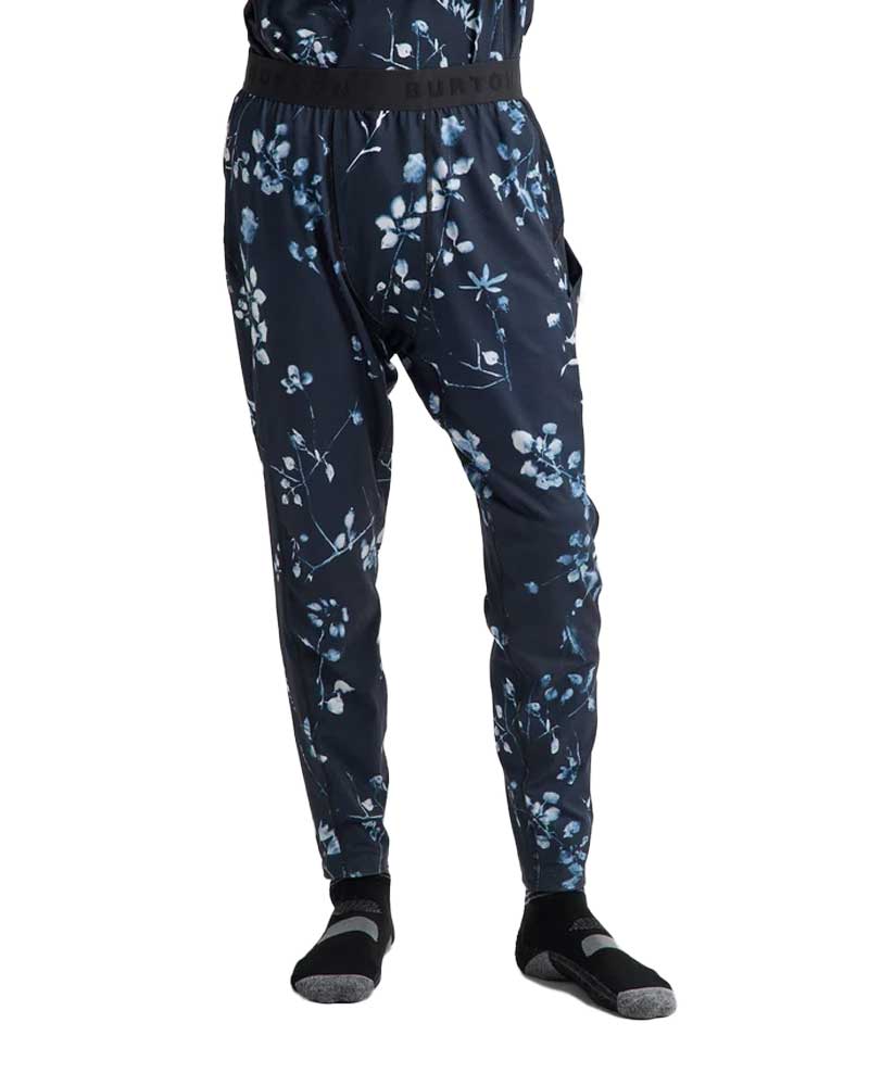 Burton Men's Synthetic Midweight Base Layer Pants Cyanotype Floral 2027