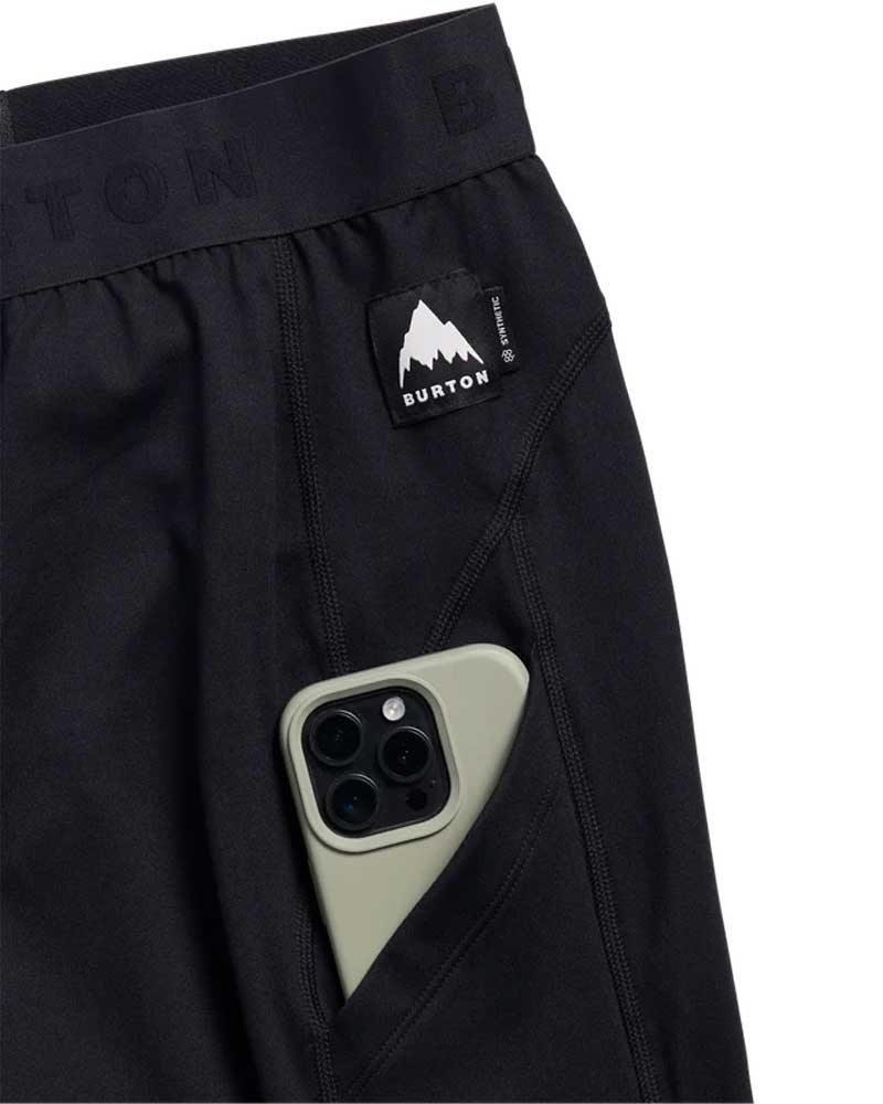 Burton Men's Synthetic Midweight Base Layer Pants True Black 2027