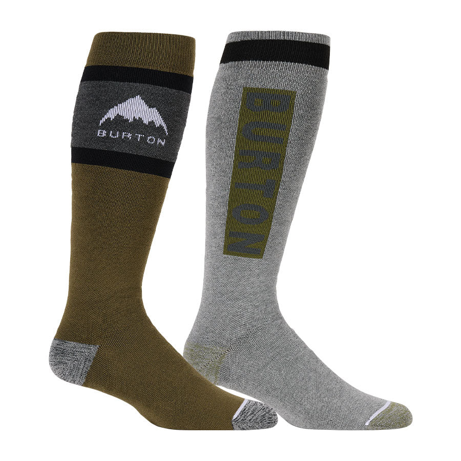 Burton Men's Weekend Midweight Socks 2-Pack Dried Moss 2027