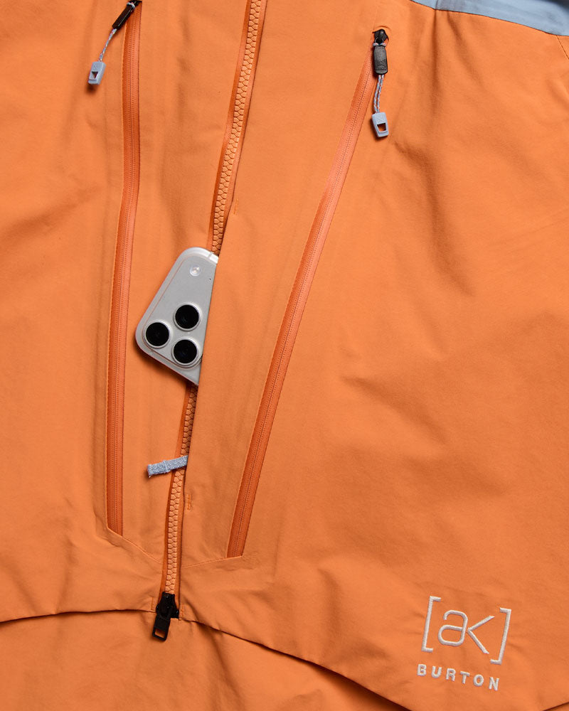 Burton Men's [ak] Cyclic Gore-Tex 2L Anorak Airstream Blue/Goldfish Orange 2027