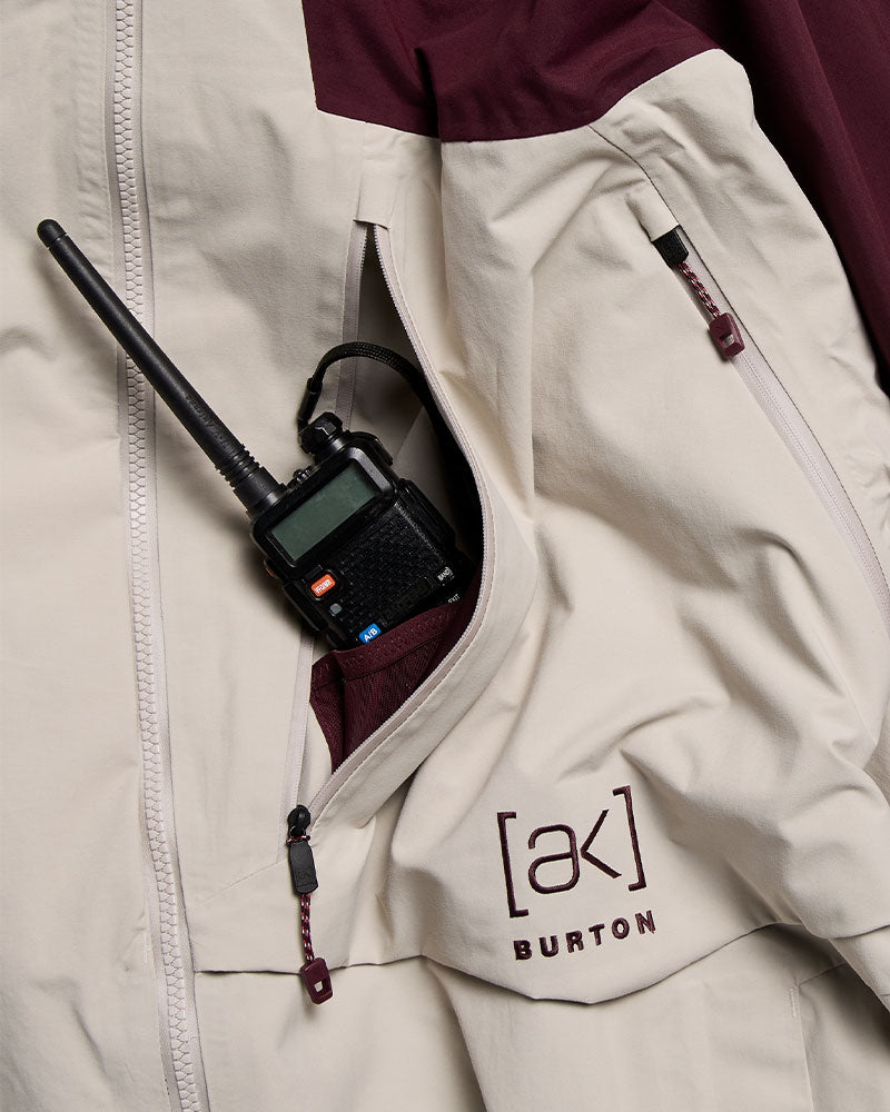Burton Men's [ak] Cyclic Gore-Tex 2L Jacket Rum Raisin/Chinchilla Gray 2027