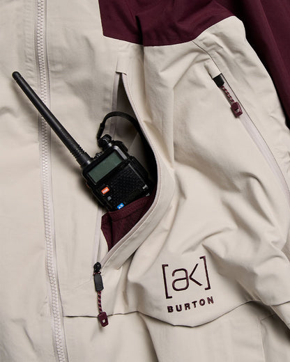 Burton Men's [ak] Cyclic Gore-Tex 2L Jacket Rum Raisin/Chinchilla Gray 2027