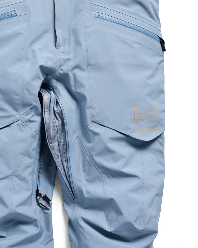 Burton Men's [ak] Freebird Gore?Tex 3L Stretch Bib Pants Airstream Blue 2027