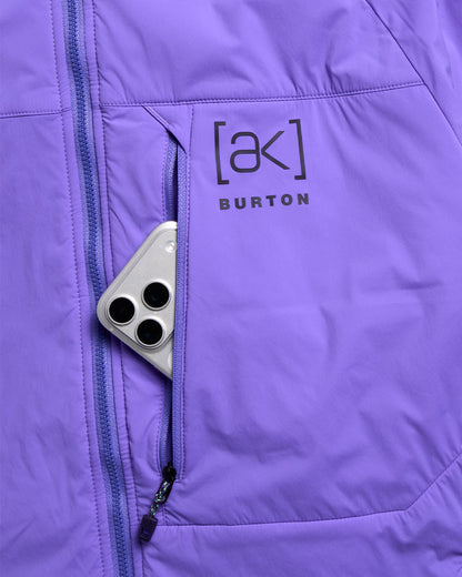 Burton Men's [ak] Helium Hooded Stretch Insulated Jacket Purple Voltage 2027