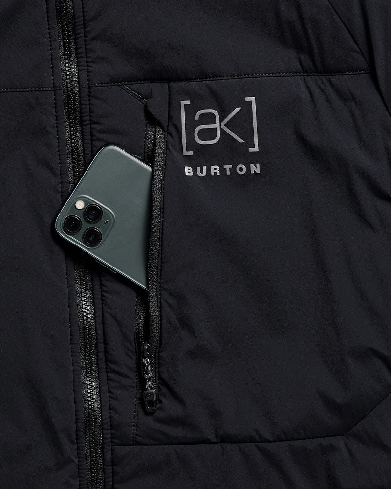 Burton Men's [ak] Helium Hooded Stretch Insulated Jacket True Black 2027