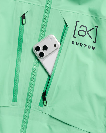 Burton Men's [ak] Hover Gore?Tex C-Knit 3L Stretch Jacket Green Voltage 2027