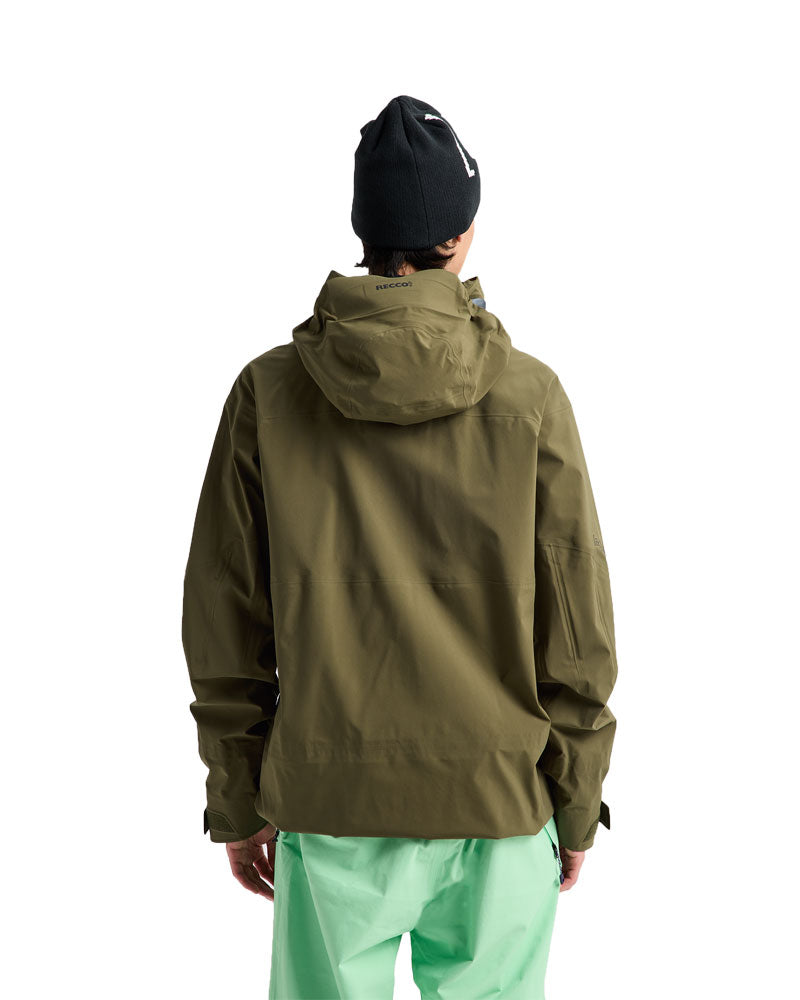 Burton Men's [ak] Hover Gore?Tex C-Knit 3L Stretch Jacket Dried Moss 2027