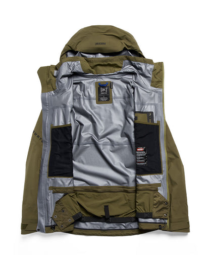 Burton Men's [ak] Hover Gore?Tex C-Knit 3L Stretch Jacket Dried Moss 2027