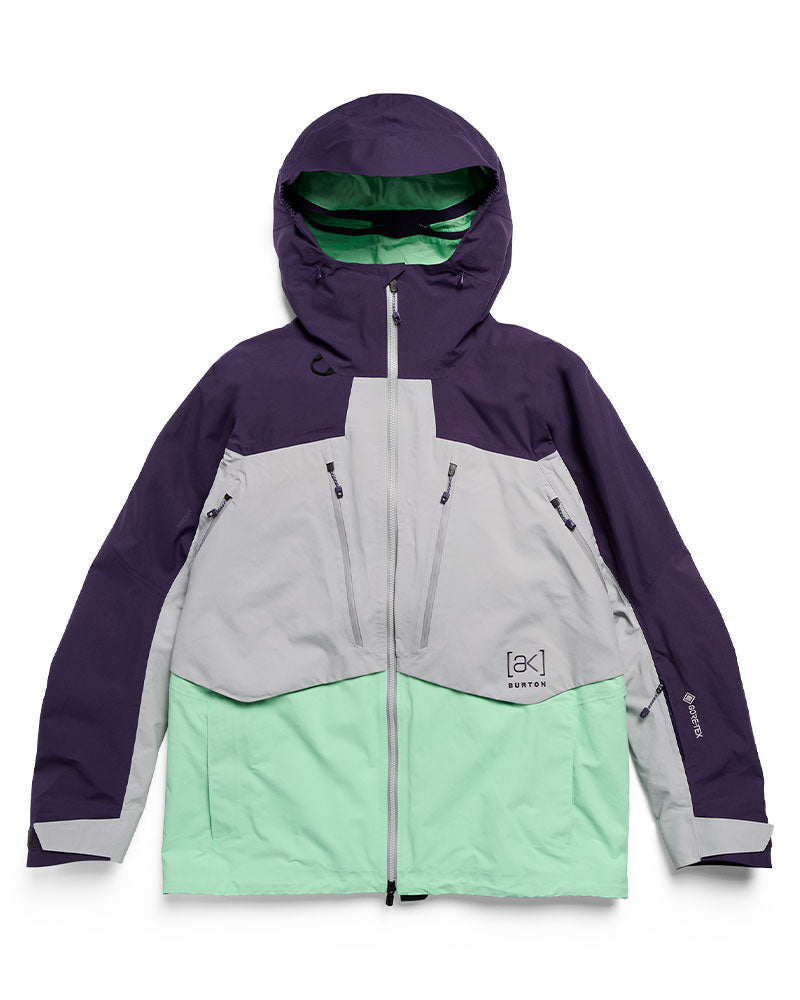 Burton Men's [ak] Swash Synthetic Insulated Gore-Tex 2L Jacket Nightshade Purple/Apparition Gray/Green Voltage 2027