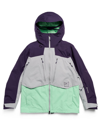 Burton Men's [ak] Swash Synthetic Insulated Gore-Tex 2L Jacket Nightshade Purple/Apparition Gray/Green Voltage 2027
