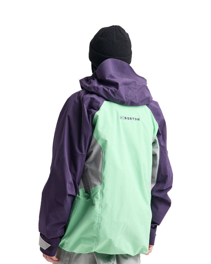 Burton Men's [ak] Swash Synthetic Insulated Gore-Tex 2L Jacket Nightshade Purple/Apparition Gray/Green Voltage 2027