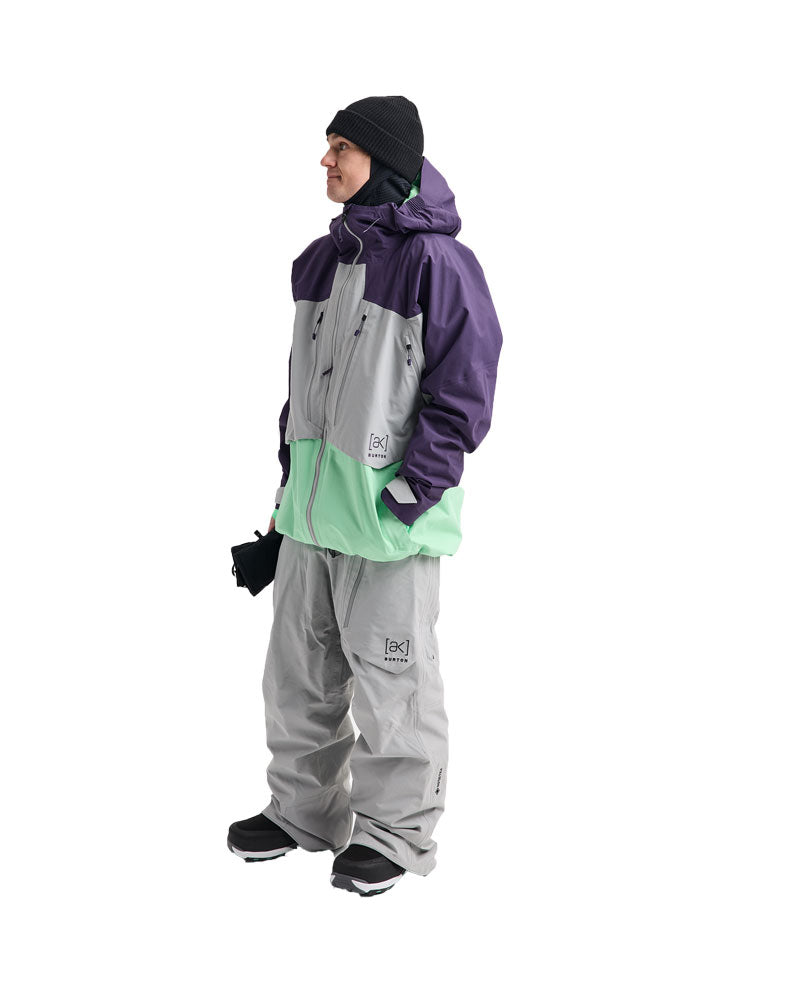 Burton Men's [ak] Swash Synthetic Insulated Gore-Tex 2L Jacket Nightshade Purple/Apparition Gray/Green Voltage 2027