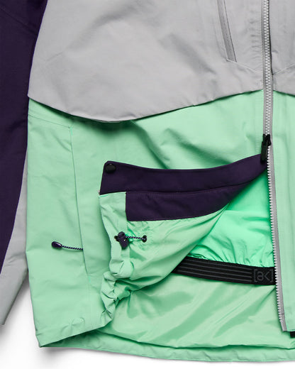 Burton Men's [ak] Swash Synthetic Insulated Gore-Tex 2L Jacket Nightshade Purple/Apparition Gray/Green Voltage 2027