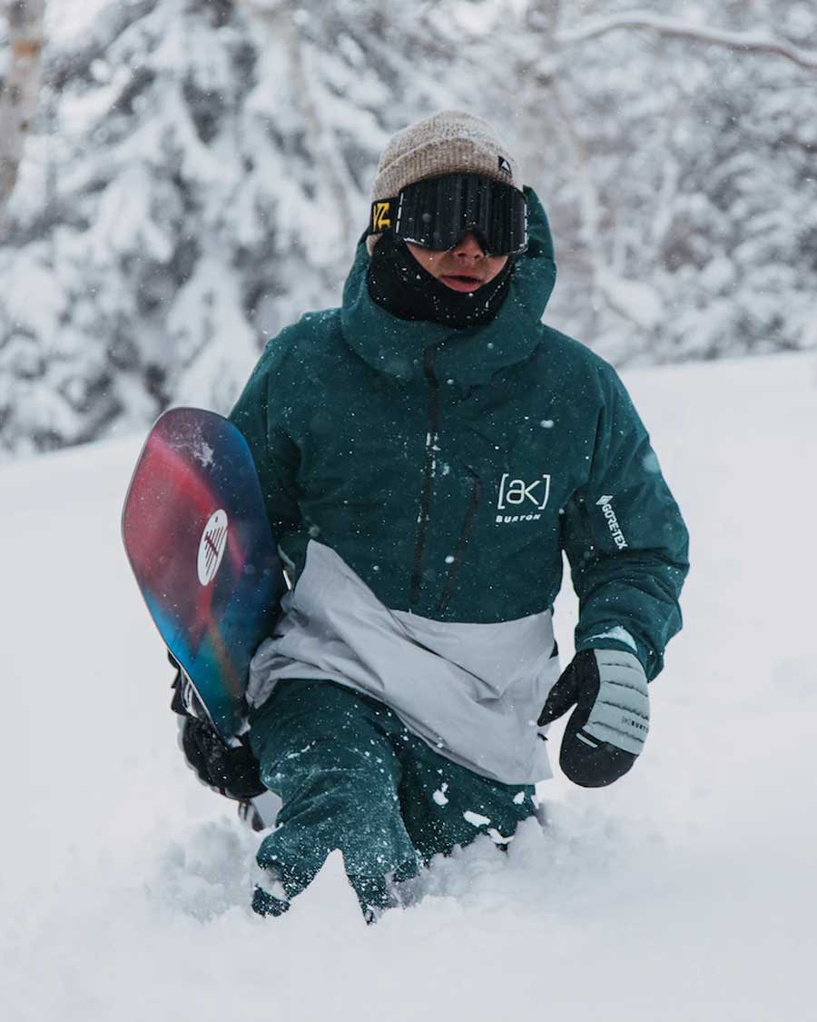 スノーボード Burton ak Gore-tex Velocity anorak Burton Men's [ak] Velocity Gore-Tex Anorak Emerald/Gray 2025