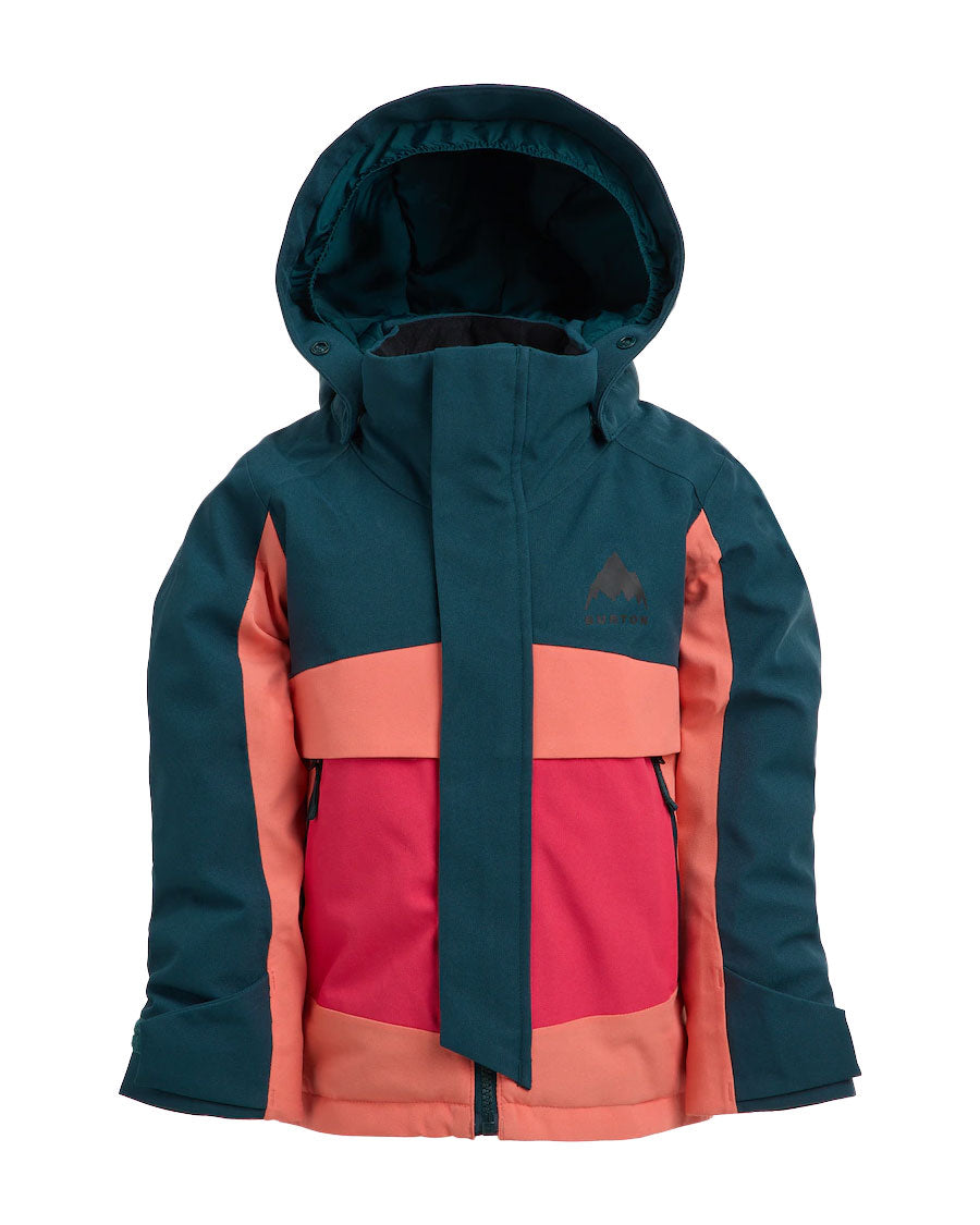 Burton Toddlers' Ascutney 2L Jkt Deep Emerald/Peach/Azalea Pink 2026