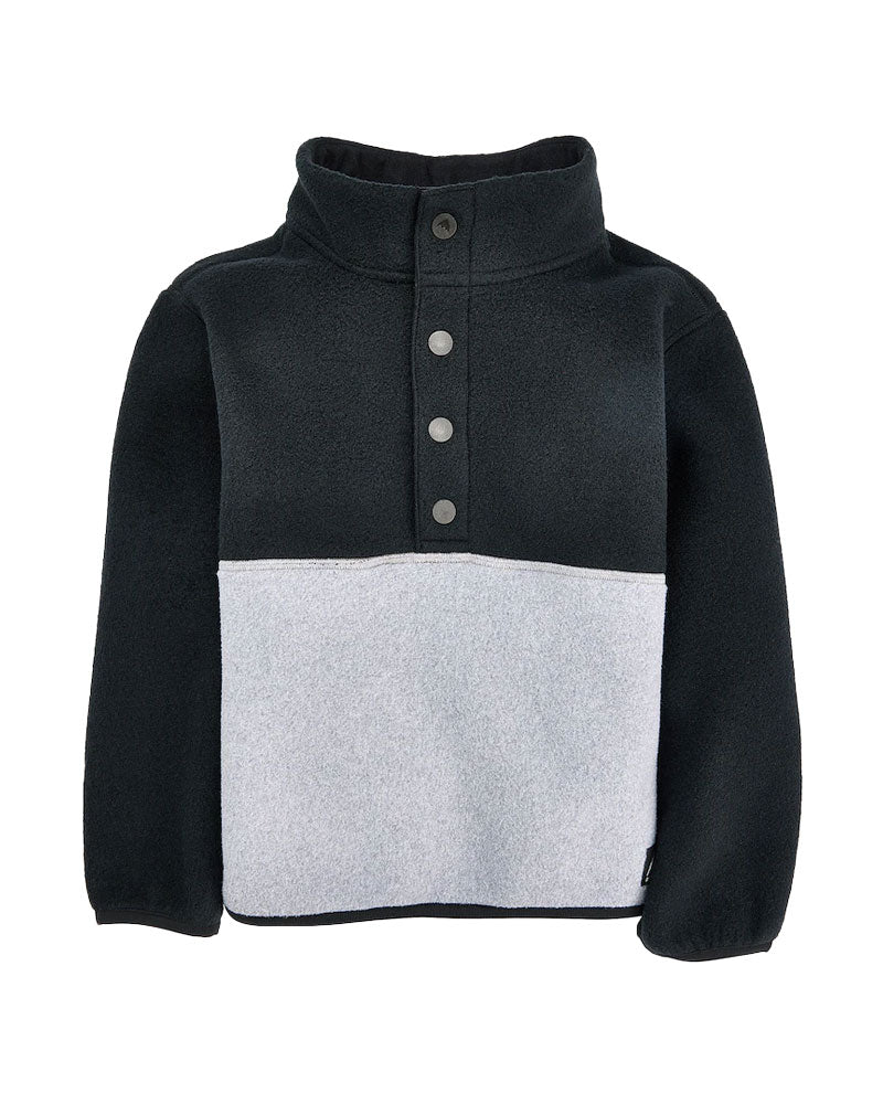 Burton Kids Toddlers' Cinder Anorak True Black/Gray Heather 2026