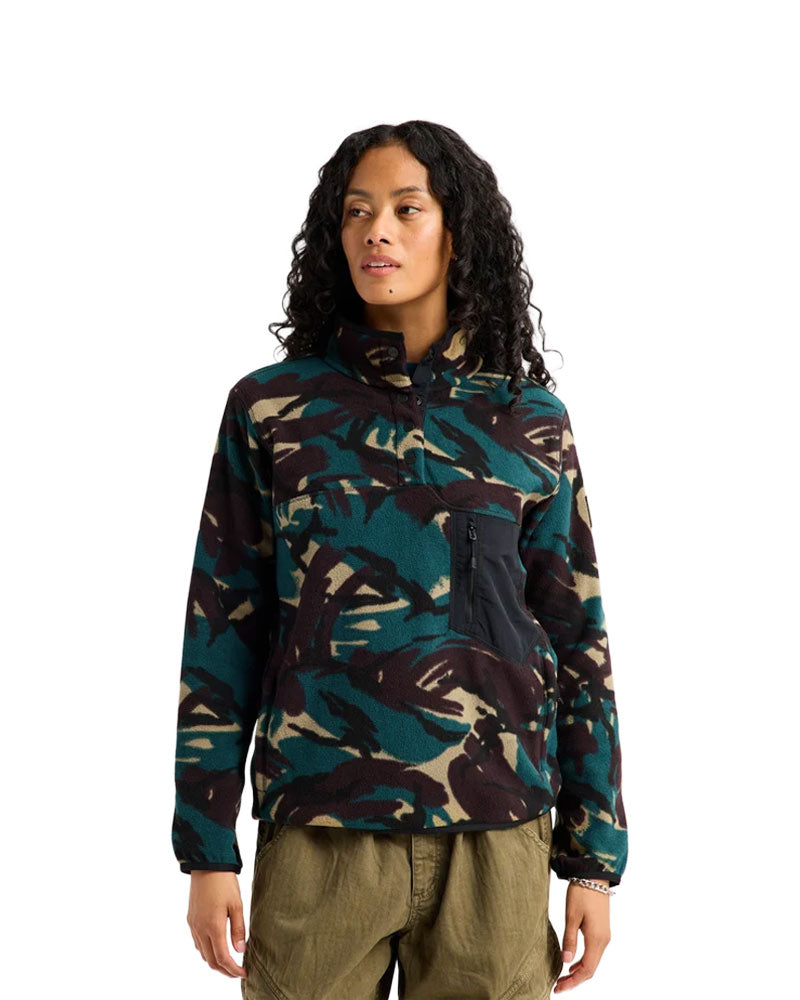 Burton Women's Cinder Pullover Fleece Seersucker Camo 2027