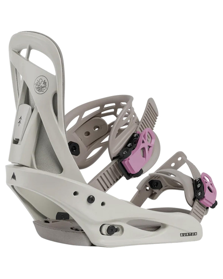 Burton Women's Citizen Re:Flex Snowboard Bindings Chinchilla Gray 2027