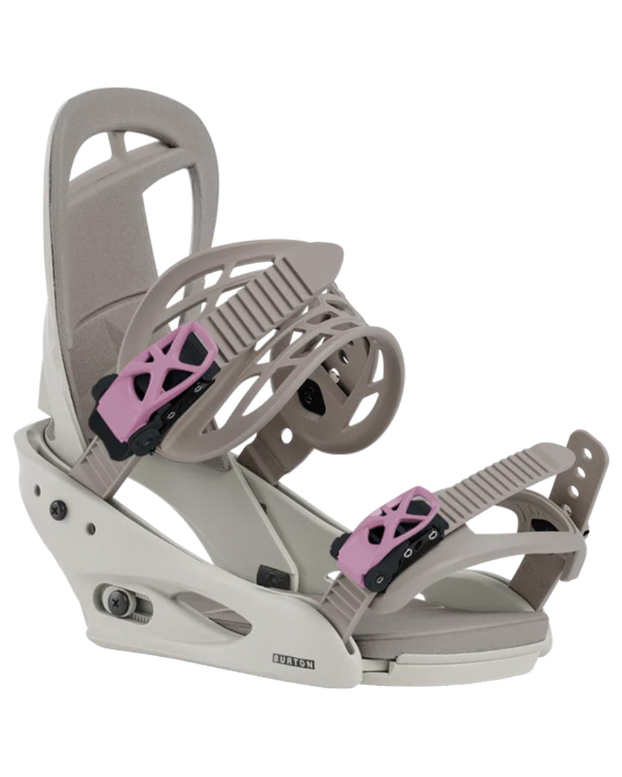 Burton Women's Citizen Re:Flex Snowboard Bindings Chinchilla Gray 2027