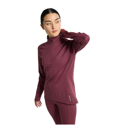 Burton Women's Heavyweight X Base Layer Quarter-Zip Almandine 2024