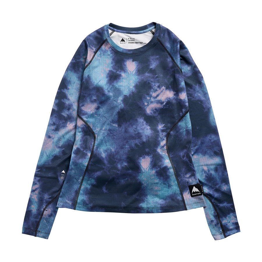 Burton Women's Lightweight Base Layer Crewneck Crystal Dye 2027