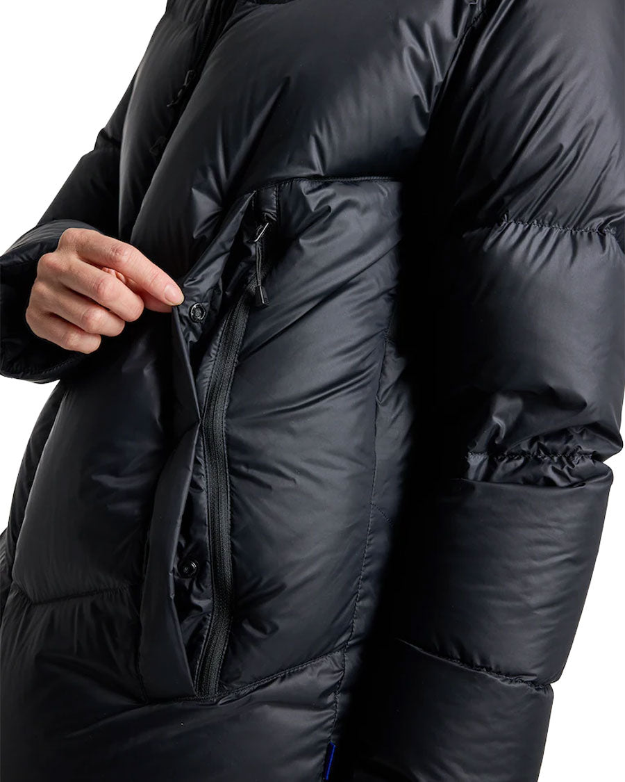 Burton Women's Long Down Parka Black – The Source Snowboard & Skate