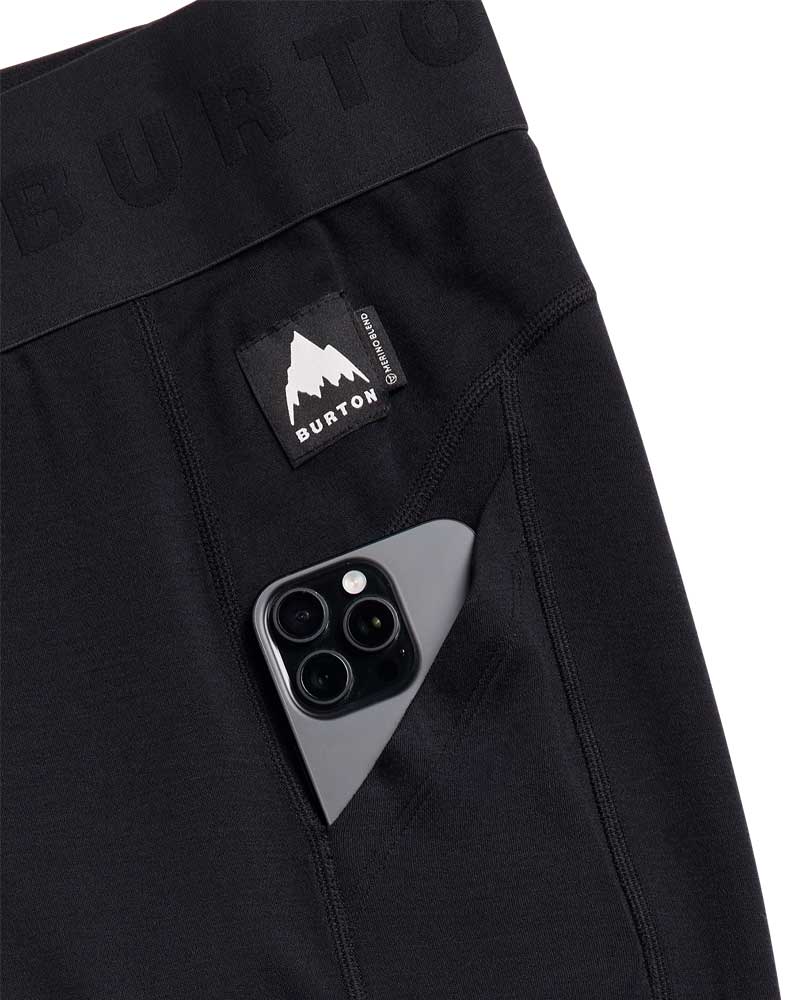 Burton Women's Merino Blend Mwt Base Layer Pants True Black 2027