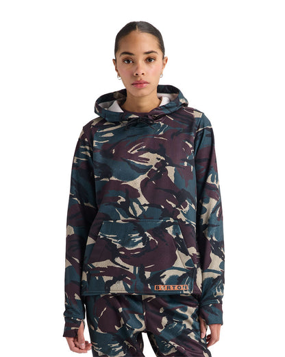 Burton Women's Oak Pullover Hoodie Seersucker Camo 2027