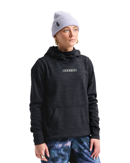Burton Women's Oak Pullover Hoodie True Black Heather 2027