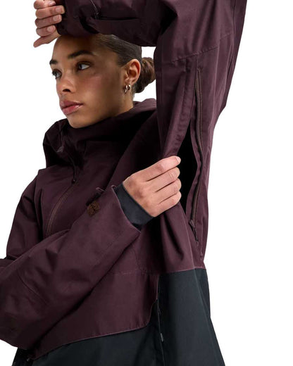 Burton Women's Reserve 2L Relaxed Anorak Bear Hug Brown/ T.Black 2027