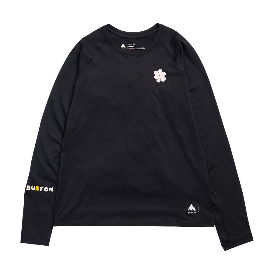 Burton Women's Roadie Base Layer Tech T-Shirt True Black 2027