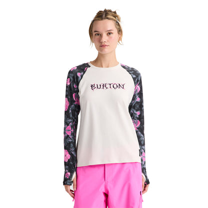 Burton Women's Roadie Base Tech T Shockwave Floral/Stout Wht 2027