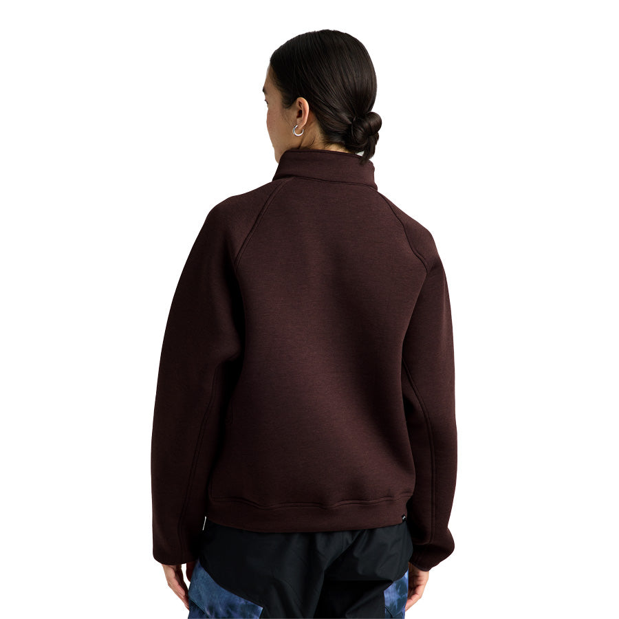 Burton Women's SpaceCloud 1/4 Zip Top Bear Hug Brown Heather 2027