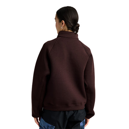 Burton Women's SpaceCloud 1/4 Zip Top Bear Hug Brown Heather 2027