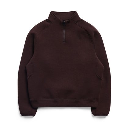 Burton Women's SpaceCloud 1/4 Zip Top Bear Hug Brown Heather 2027