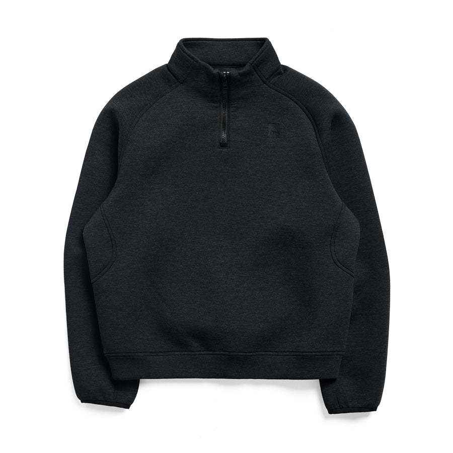 Burton Women's SpaceCloud 1/4 Zip Top True Black Heather 2027