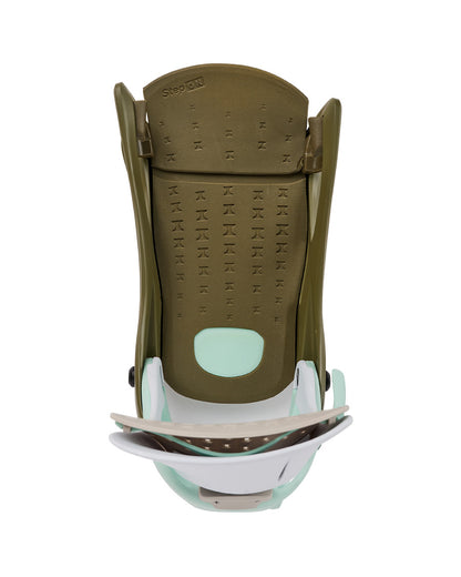 Burton Women's Step On® Escapade Re:Flex Snowboard Bindings White/Dried Moss 2027