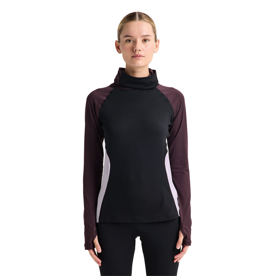 Burton Women's Syn Mwt Base Layer LN T.Blk /Bear Hug Brn /Moondst Prpl 2027