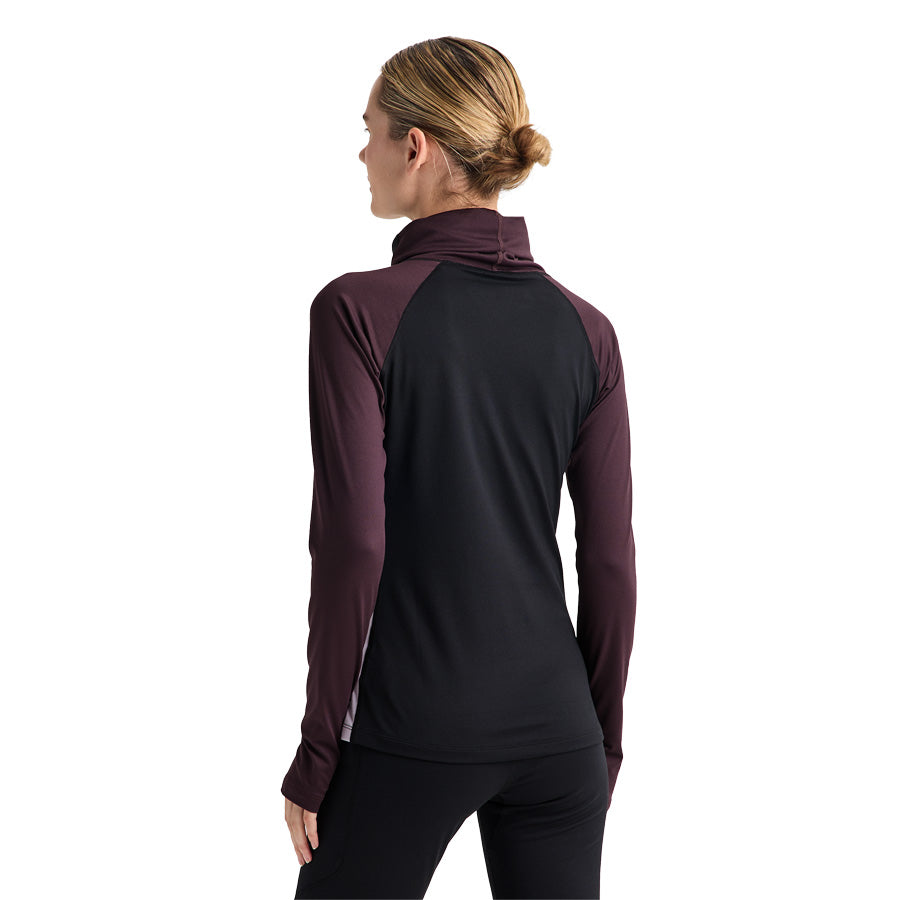 Burton Women's Syn Mwt Base Layer LN T.Blk /Bear Hug Brn /Moondst Prpl 2027