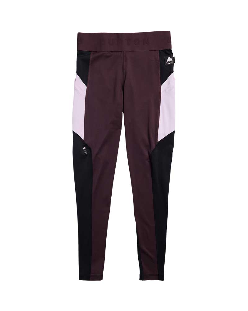 Burton Women's Syn Mwt Base Layer Pnts T.Blk /Bear Hug Brn /Moondst Prpl 2027