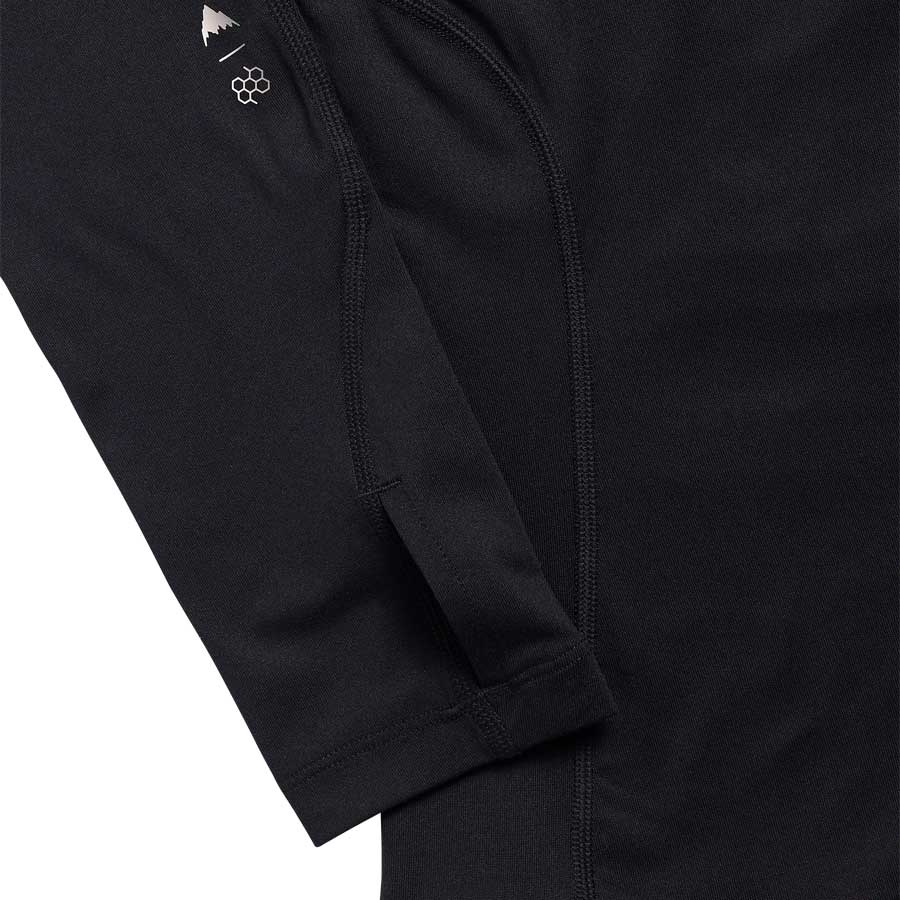 Burton Women's Synthetic Midweight Base Layer Crew True Black 2027