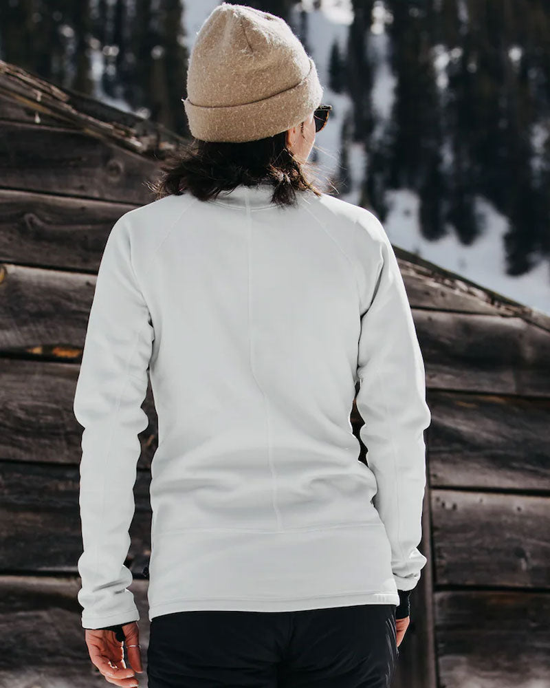 Burton Women's [ak] Baker Fleece Stretch Full-Zip Gray Cloud 2026