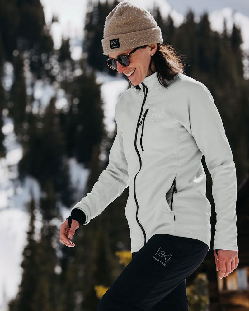 Burton akベイカー ストレッチ クルーネックフリースGray Cloud Burton Men's [ak] Baker Stretch Full-Zip Fleece | Skis.com