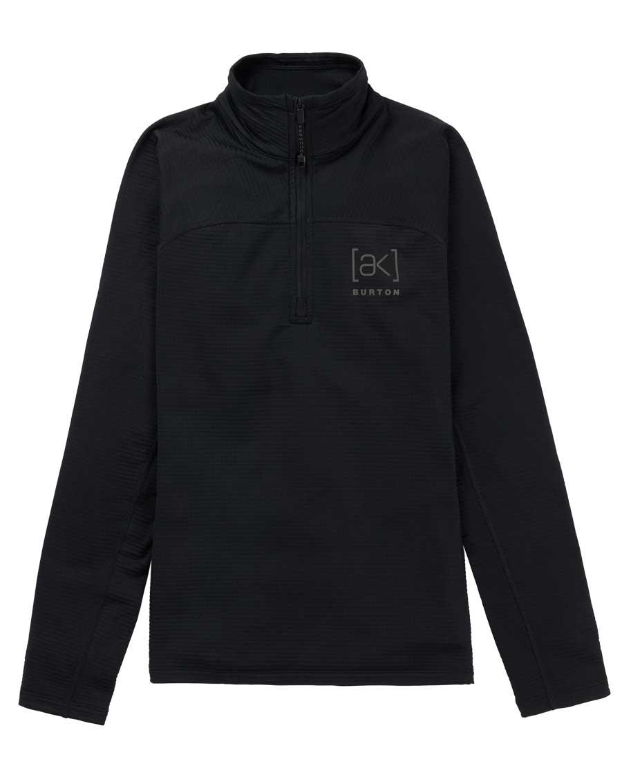 Burton Women's [ak] Helium Grid Fleece Quater-Zip True Black 2026